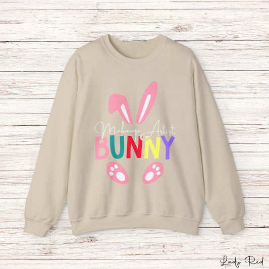 Makeup Bunny Easter Sweatshirt