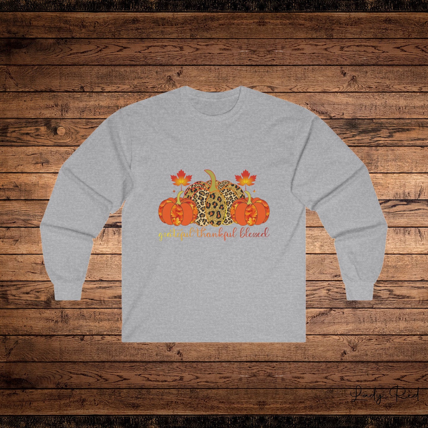 Thankful, Grateful, Blessed Fall Long Sleeve Tee