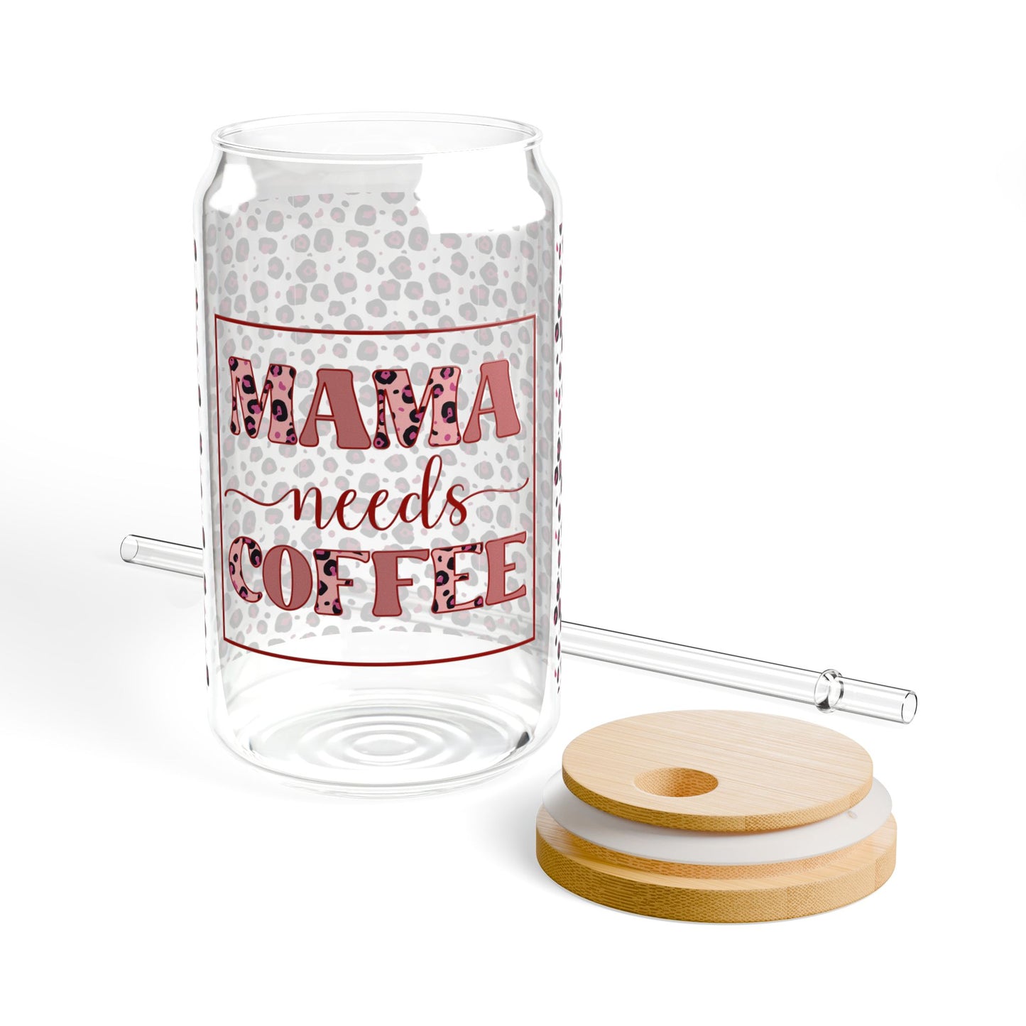 Mama Needs Coffee, Leopard  Libby Cup