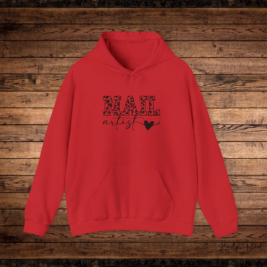 Nail Artist Heart Hoodie