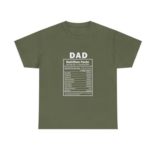 Dad Nutrition Facts, Tee