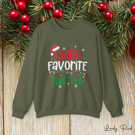 Santa's Favorite Nail Tech, Sweatshirt