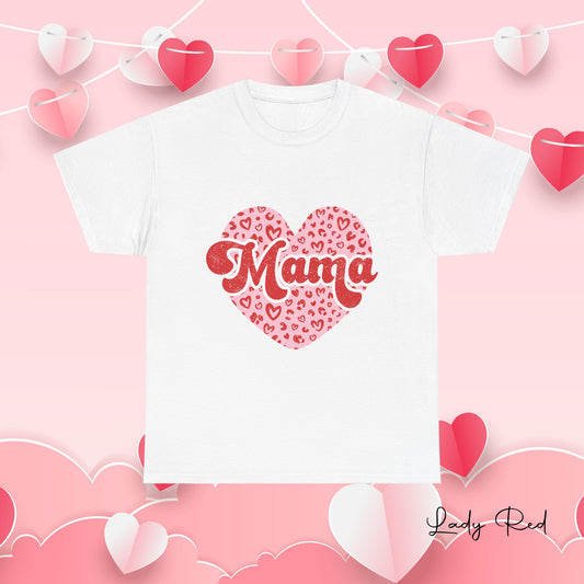 Leopard Heart Mama,  Valentine's Tee