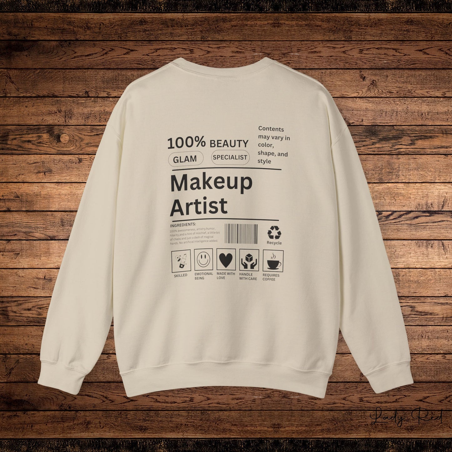 " Ingredients of a Makeup" Sweatshirt