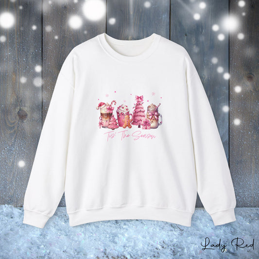 "Pink Holiday Cocoa Delight" Sweatshirt