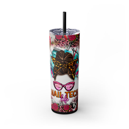 Rose\Leopard Nail Tech Life , 20oz. Tumbler