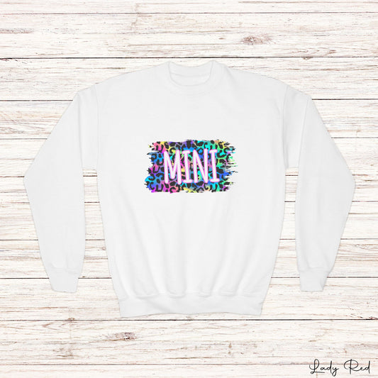 Mini, Neon Leopard Mommy & Me Sweatshirt