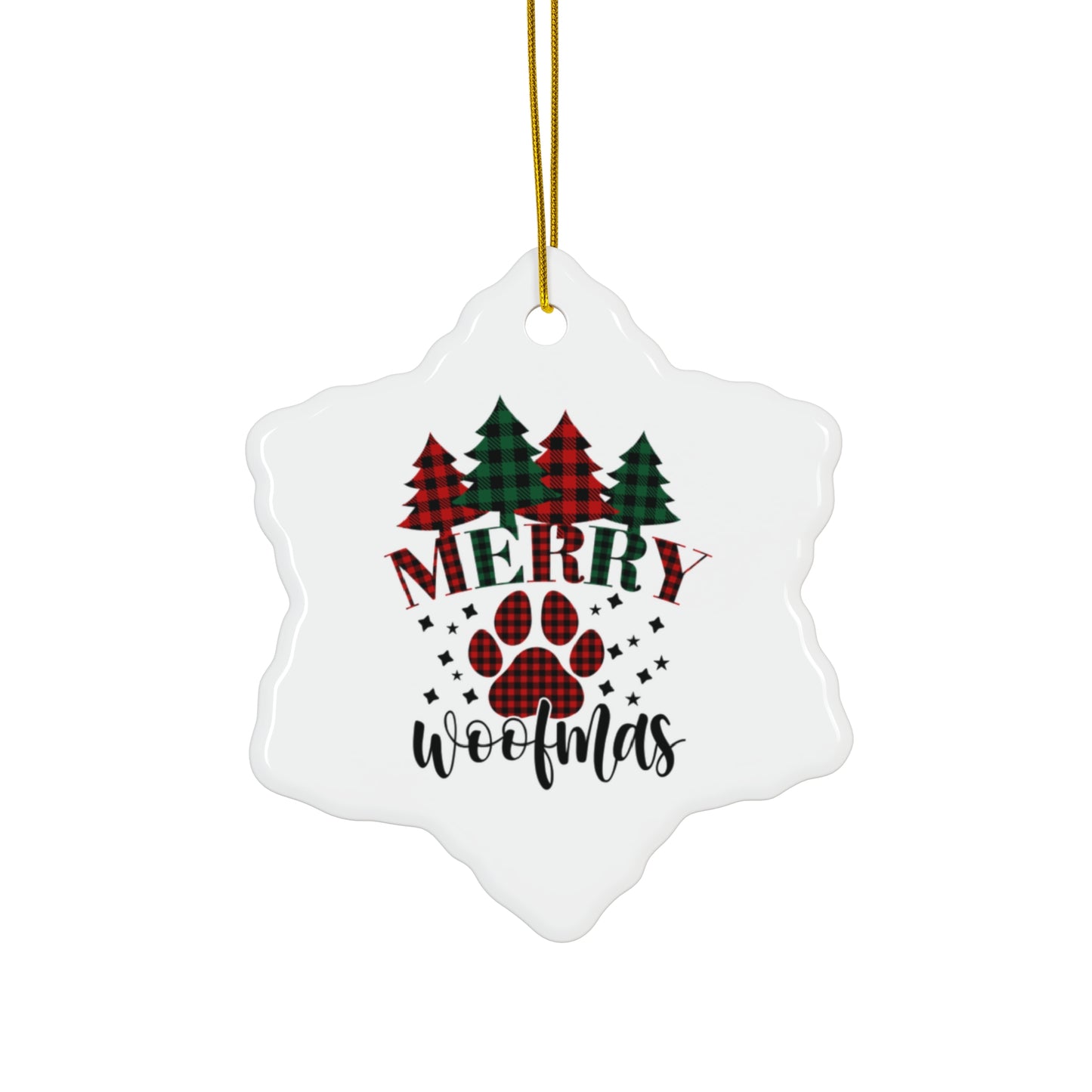 Merry WoofMas Christmas Ornament