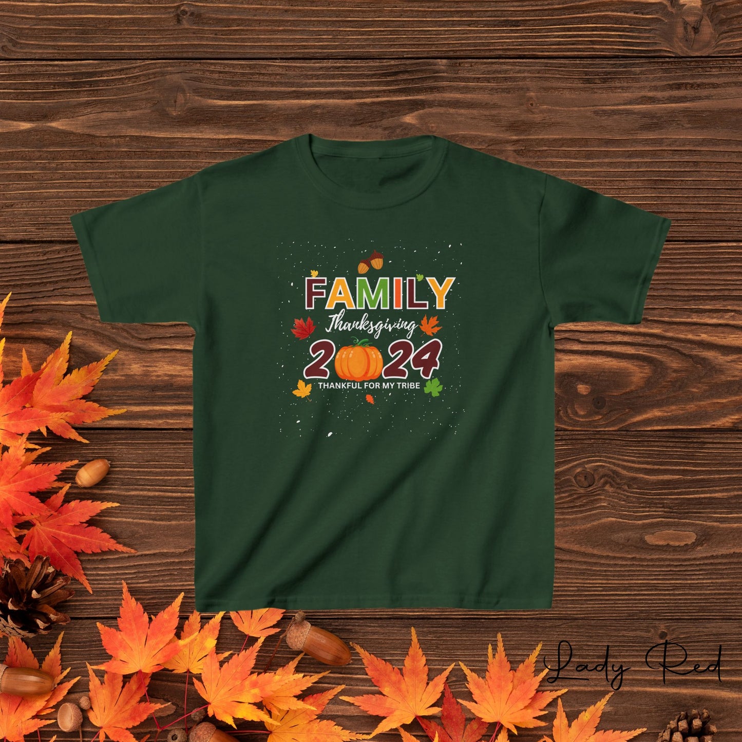 Kids Family Thanksgiving 2024 Tee