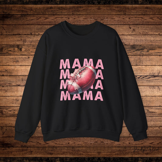 "MAMA" Pink Football Sweatshirt