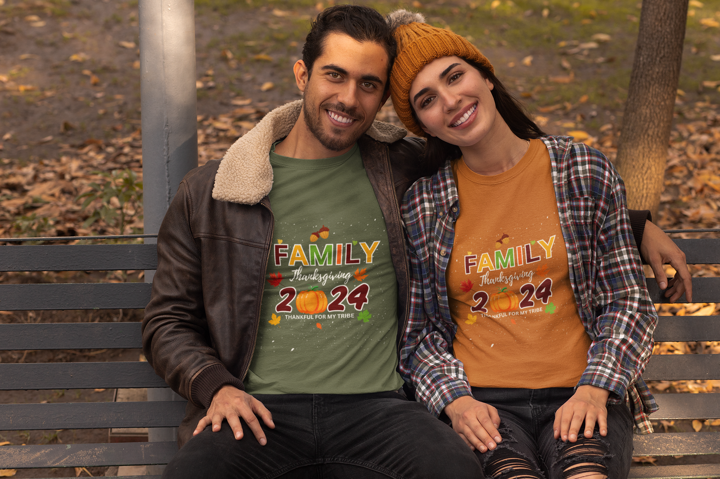 Unisex Family Tri-color Thanksgiving Tee