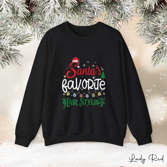 "Santa's Favorite Hairstylist" Sweatshirt