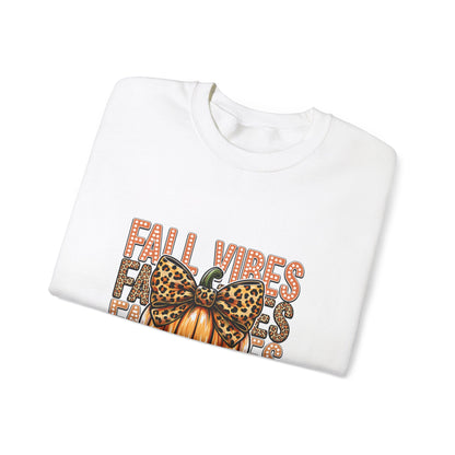 Fall Vibes Pumpkin Crewneck Sweatshirt