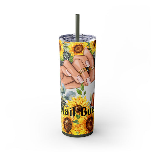 Sunflower Nail Boss , 20oz Tumbler