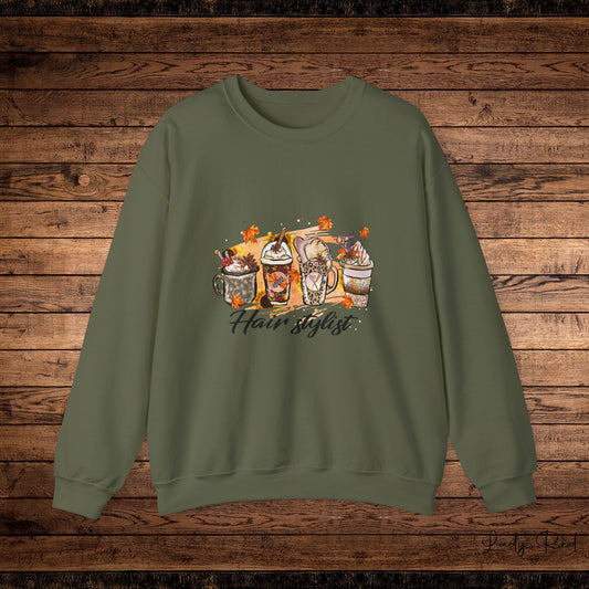 "Cafe' Latte Hairstylist"  Sweatshirt