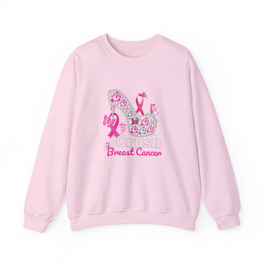 Crush Breast Cancer Crew Sweatshirt