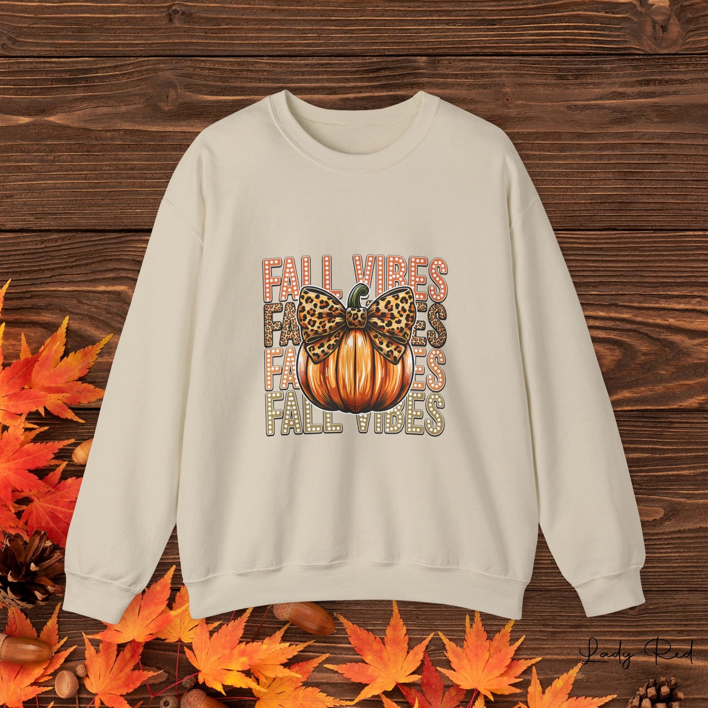 Fall Vibes Pumpkin Crewneck Sweatshirt