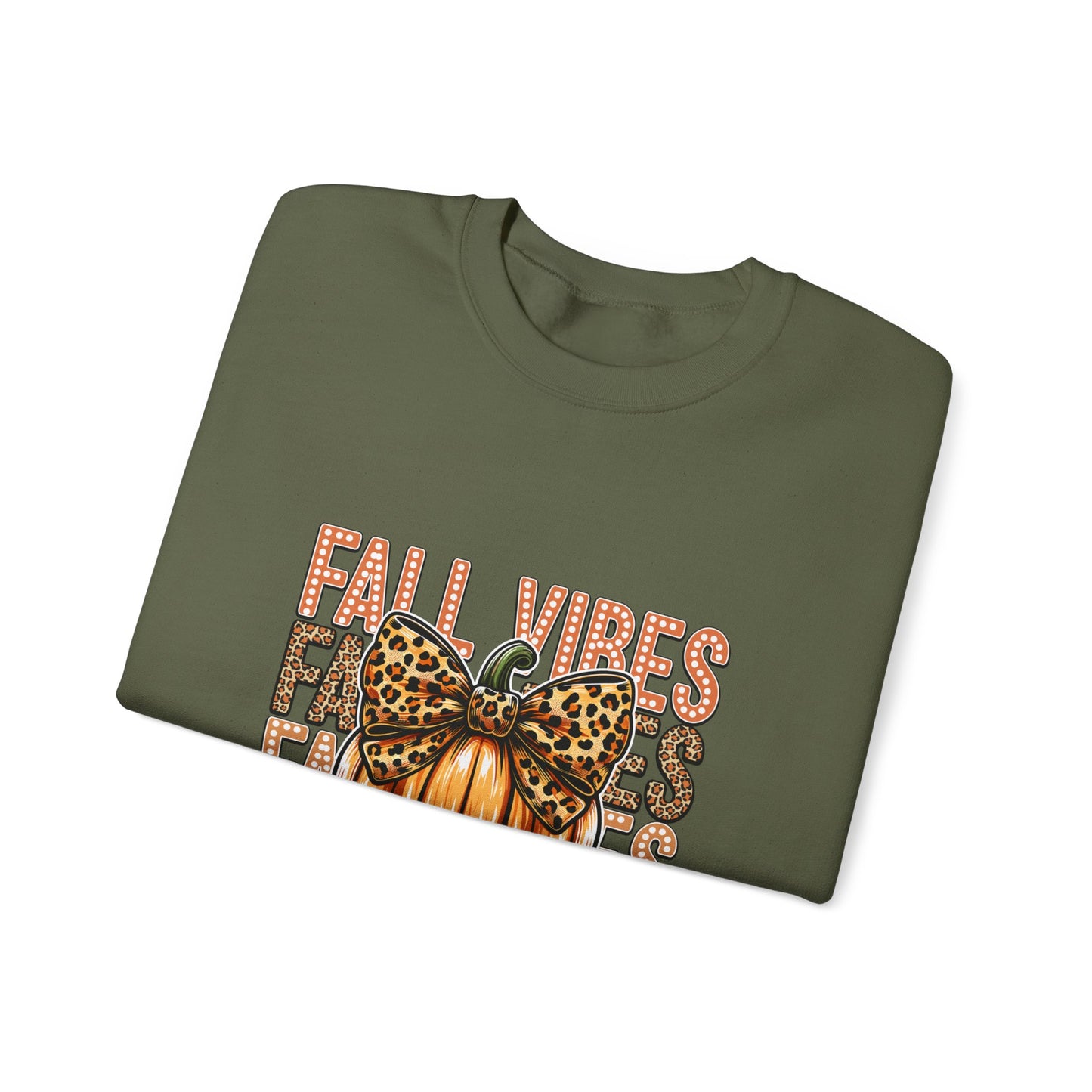 Fall Vibes Pumpkin Crewneck Sweatshirt