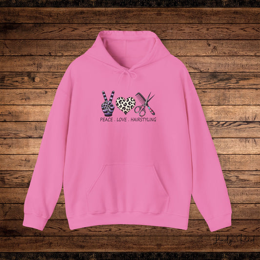 Peace, Love, & Hairstyling  Hoodie