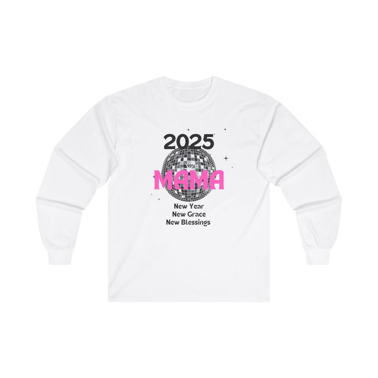 2025 Mama New Year, Mommy and Me Long Sleeve Tee