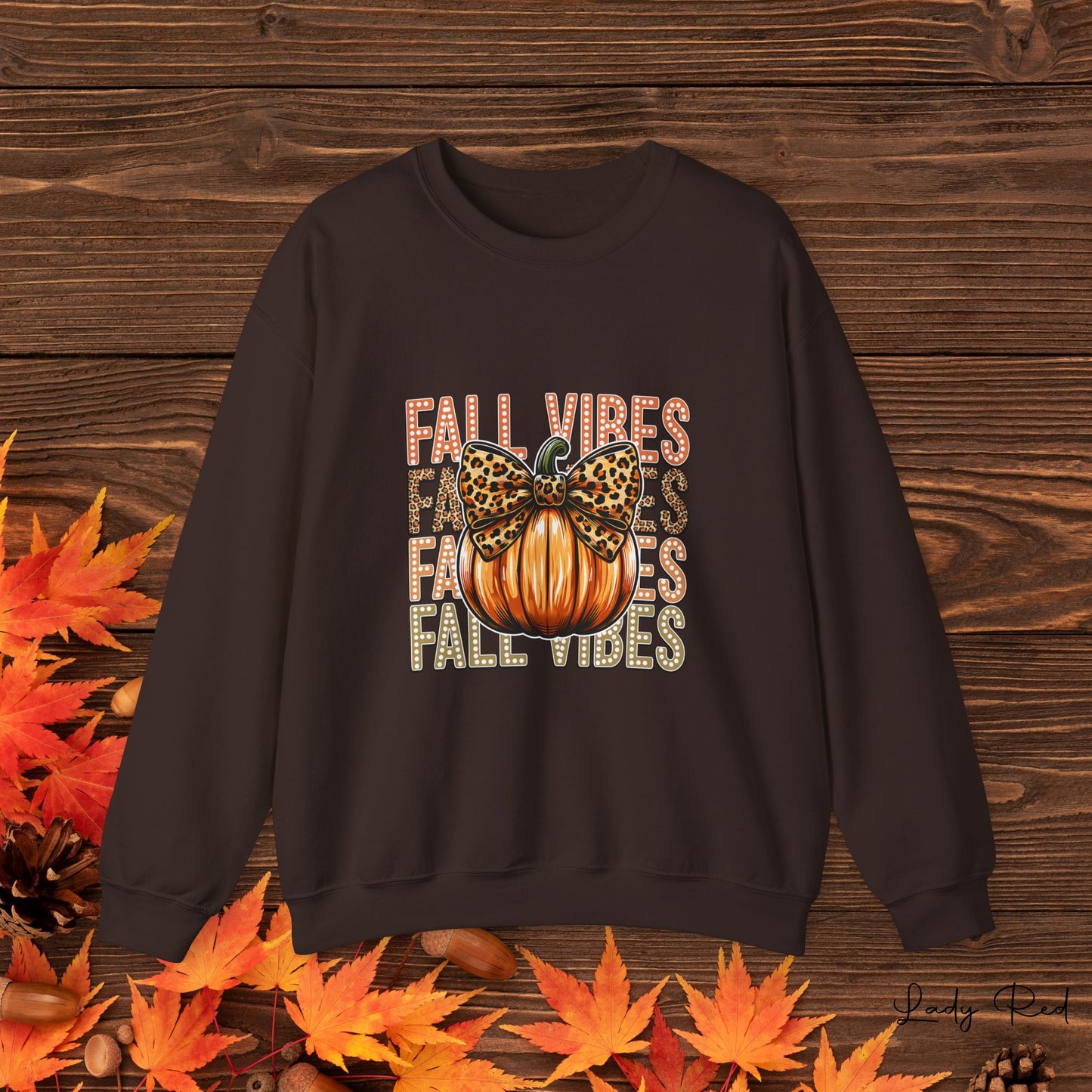 Fall Vibes Pumpkin Crewneck Sweatshirt