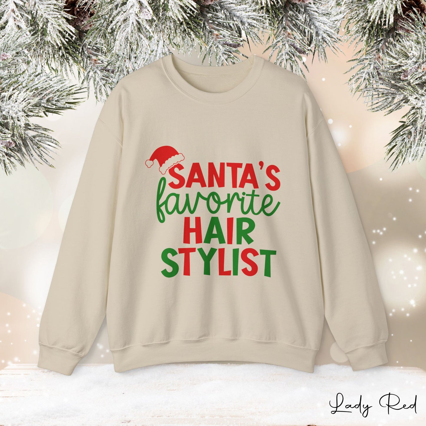 "Santa's Favorite Hair Stylist" Sweatshirt