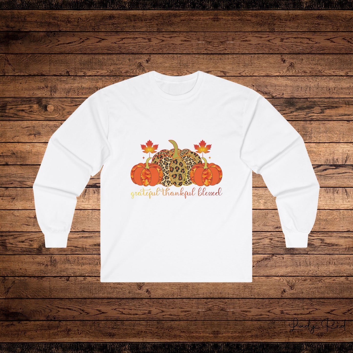 Thankful, Grateful, Blessed Fall Long Sleeve Tee