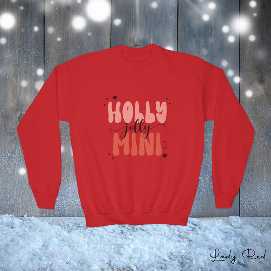 "Holly Jolly Mini" Girls Sweatshirt