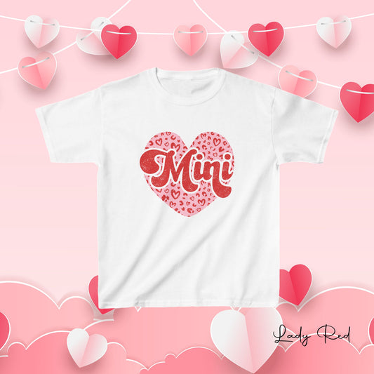 Leopard Heart Mini , Valentine's Tee