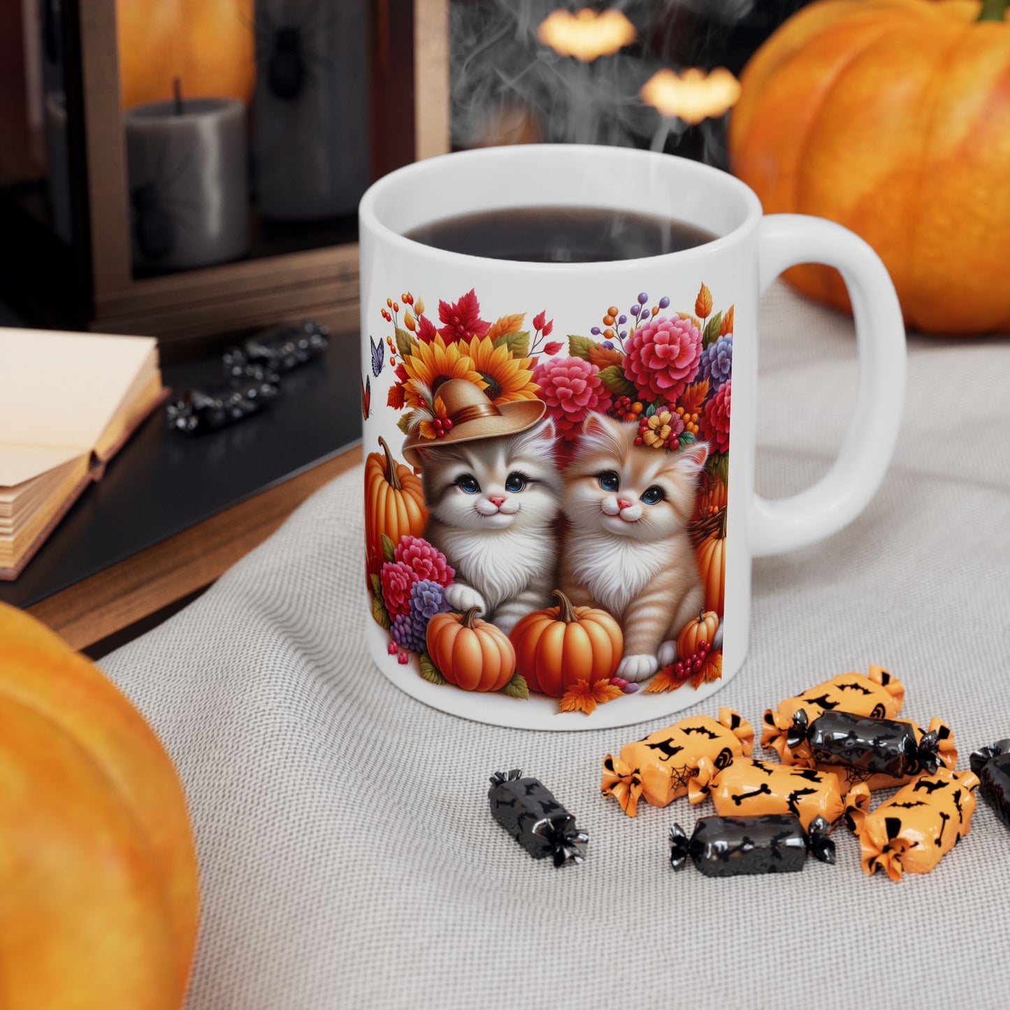 Fall Kitten Mug