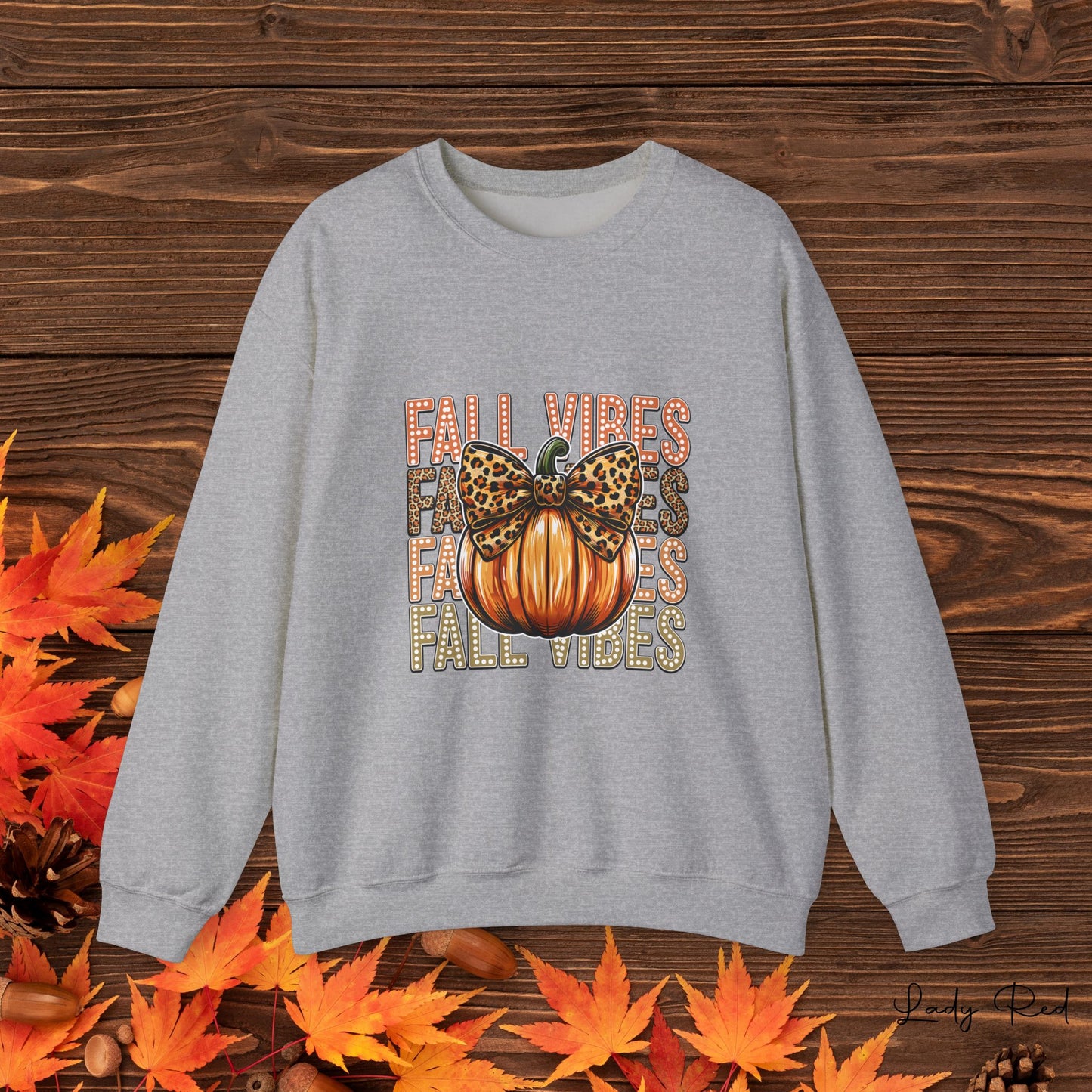 Fall Vibes Pumpkin Crewneck Sweatshirt